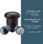 Beurer MG 18 Mini-Massagegerät – Elektrische Vibrationsmassage für Rücken, Nacken & mehr, tragbar mit LED, schwarz