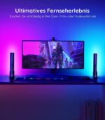 Govee Smart LED Lightbar, WiFi RGBIC TV Hintergrundbeleuchtung mit Kamera, Gaming Lampe Sync mit Musik, funktioniert mit Alexa und Google Assistant, Play Light Bar für 27-45 Zoll Fernseher PC – Bild 2