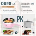 Vocha Elektrische Pfanne, 1,5 L Hot Pot Kleine - Dual Power – Bild 6