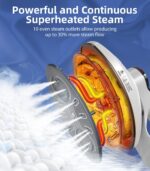 TICWELL Dampfglätter, 4 Stufen Schnelles Aufheizen Dauerdampf 2.4L Professioneller Dampfbürste Dampfbügeleisen, Selbstreinigungsfunktion, Bügel Steamer Bekleidungsdampfer mit 2,4 l Wassertank – Bild 18