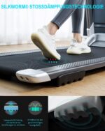 OVICX Q2S Laufband für Zuhause Laufband Klappbar Tragbares Kompaktes Laufbänder Walking Laufband Workout Elektrisches Laufband mit LED Display Gerätehalter Home Gym Laufband für Kleine Räume – Bild 3