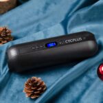 CYCPLUS Luftpumpe I50PSI Elektrischer Kompressor Tragbar Fahrradpumpe Mini Reifenpumpe mit Digital LCD LED Licht Wiederaufladbarer Li-ionen 12V für alle Fahrräder als Taschenlampe und Powerbank – Bild 12