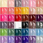 Modelones Gel Nagellack Set 36 Farben UV Gel Nagellack Pastell Weiss Schwarz Gel Lack Set für Nagelstudio Design Starter Maniküre Set Weihnachts Set – Bild 6