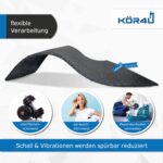 kör4u® Premium Antivibrationsmatte | 60x60x1 cm | geeignet als Waschmaschinenunterlage, Schallschutzmatte, Gummimatte, Schwingungsdämpfer - zuschneidbar | made in Germany – Bild 6