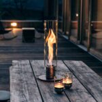 Höfats, Tischkamin für Indoor und Outdoor, Tischfeuer, Windlicht, Gartenfackel und Bioethanolkamin aus Edelstahl – Bild 4