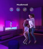 Govee Smart LED Lightbar, WiFi RGBIC TV Hintergrundbeleuchtung mit Kamera, Gaming Lampe Sync mit Musik, funktioniert mit Alexa und Google Assistant, Play Light Bar für 27-45 Zoll Fernseher PC – Bild 7