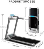 OVICX Q2S Laufband für Zuhause Laufband Klappbar Tragbares Kompaktes Laufbänder Walking Laufband Workout Elektrisches Laufband mit LED Display Gerätehalter Home Gym Laufband für Kleine Räume – Bild 5