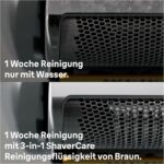 Braun 3-in-1 ShaverCare Reinigungskartuschen für Reinigungsstationen, reinigt Rasierer 10x besser als Wasser, ORIGINAL Kartusche