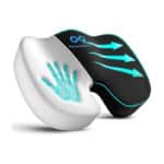 Everlasting Comfort Sitzkissen für den Bürostuhl - Memory Foam Kissen - Unterstützung für Beine, Hüften, Steissbein und Rücken (Schwarz)
