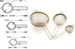 Proto Future Hochwertiges Küchensieb Set, Feinmaschig - 8.5/14/20cm - Premium 304 Edelstahl - Langlebige Siebe in Goldener Farbe, Sieb Set für die Küche – Bild 6