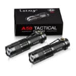 Mini LED Taschenlampe, PUAIDA Superhelle Zoombar LED Taschenlampen mit 3 Modi, Wasserdichte Handlampe Taschenlampen für Kinder, Geschenk, Angeln, Wandern und Camping (2 Stück)