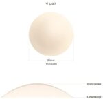 Gmumu® Ultra Dünne Damen Nippel Covers Wiederverwendbar und Selbstklebende Nippel Abdeckungen aus Silikon Aufkleber Nippelabdeckungen, Rund, 4 Paar, 8cm – Bild 2