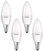 Osram LED Base Classic B Lampe, in Kerzenform mit E14-Sockel, nicht dimmbar, Ersetzt 5.5W = 40 Watt, Matt, Warmweiss - 2700 Kelvin, 4er-Pack – Bild 2