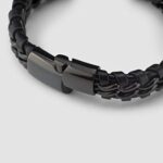 SERASAR Premium Echtlederarmband für Männer [Steel] in Schwarz, Magnetverschluss aus Edelstahl in Schwarz, Silber & Gold, Inklusive Schmuckschachtel, Tolle Geschenkidee – Bild 9