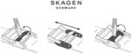 Skagen Damen-Freja Lille, Zweizeiger-Edelstahluhr Skagen – Bild 9