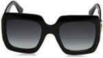 Gucci Damen GG0053S 001 Sonnenbrille, Schwarz (Black/Grey), 54 – Bild 2