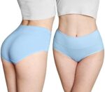 INNERSY Unterhosen Damen Stretch Baumwolle Hohe Taille Slips Weich Unterwäsche 5er Pack – Bild 2