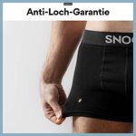 Snocks Boxershorts Herren Bio Baumwolle (6er Pack) Keine Löcher Dank Anti Loch Garantie (Gr. S - 4XL) – Bild 3