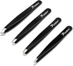 Candure Pinzetten Set 4 teiliges Präzisions Pinzettenset aus Edelstahl – Bild 8