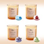 BODY, EARTH, LOVE Aromatherapie Kerzenset für Frauen, für Stress Relief und Home Decoration 4 * 100g Aromatherapie Travel Tin Weihnachtskerzen, Frauen Geburtstag Geschenk – Bild 6