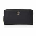 Tommy Hilfiger Damen Honey Large Za Wallet Geldbörse, Schwarz (Black), 2x10x19 cm