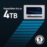 Crucial MX500 - bis zu 560 MB/s (3D NAND, SATA, 2,5 Zoll, Internes SSD) – Bild 2
