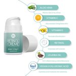 Retinol Lift Creme Testsieger, 2,5% Retinol Liposomen Liefersystem mit Vitamin C + B & Botanische Hyaluronsäure. Natürliche Anti Aging Retinol Feuchtigkeitscreme von Bioniva 50ml… – Bild 3