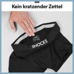 Snocks Boxershorts Herren Bio Baumwolle (6er Pack) Keine Löcher Dank Anti Loch Garantie (Gr. S - 4XL) – Bild 6
