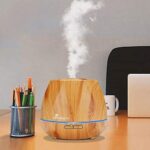 Diffuserlove Luftbefeuchter 550ML diffuser Aroma diffuser Trag usor Cool Mist Humidifier mit Fernbedienung,7 Farben LED und AUTO-Abschaltung Funktion,Perfekt für SPA, Massage, Yoga – Bild 3