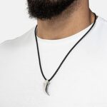 SERASAR, Leder Halskette für Herren mit Anhänger [Wolf], Mit Schmuckschachtel, Geschenkidee für Männer – Bild 3