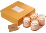 BODY, EARTH, LOVE Aromatherapie Kerzenset für Frauen, für Stress Relief und Home Decoration 4 * 100g Aromatherapie Travel Tin Weihnachtskerzen, Frauen Geburtstag Geschenk – Bild 3