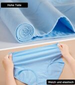 INNERSY Unterhosen Damen Stretch Baumwolle Hohe Taille Slips Weich Unterwäsche 5er Pack – Bild 3