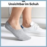 Snocks Sneaker Socken Damen & Herren (6x Paar), No Show Socks Füsslinge & Sneakersocken Ballerina – Bild 2