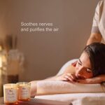 BODY, EARTH, LOVE Aromatherapie Kerzenset für Frauen, für Stress Relief und Home Decoration 4 * 100g Aromatherapie Travel Tin Weihnachtskerzen, Frauen Geburtstag Geschenk – Bild 4