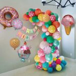weeyin Geburtstagsdeko Mädchen, Deko Geburtstag Kindergeburtstag Mädchen mit Happy Birthday Decorations Girlande Süssigkeiten Krapfen – Bild 8