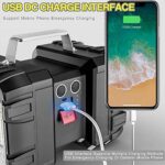 LED Handscheinwerfer, LETOUR LED Taschenlampe 1200LM Ultra-Long Standby Hochleistungs wasserdichte Campinglaterne 7 Modi Superheller LED Suchscheinwerfer mit USB Ausgangsstrombank – Bild 3