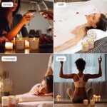 BODY, EARTH, LOVE Aromatherapie Kerzenset für Frauen, für Stress Relief und Home Decoration 4 * 100g Aromatherapie Travel Tin Weihnachtskerzen, Frauen Geburtstag Geschenk – Bild 5