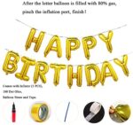 YinQin 114 Stück Geburtstagsdeko Birthday Decorations Luftballons Dekoration, Happy Birthday Deko mit Inflator – Bild 5