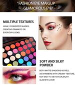 35 Color Studio Lidschatten Palette Makeup Palette, Perfekt Untereinander Kombinierbare Farbnuancen, Matt, Leuchtende und Schimmernde Texturen, Für Verführerische Augen – Bild 3