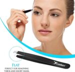 Candure Pinzetten Set 4 teiliges Präzisions Pinzettenset aus Edelstahl – Bild 5