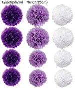 Recosis Geburtstag Party Dekoration, Happy Birthday Wimpelkette Banner Girlande mit Seidenpapier Pompoms und Luftballons für Mädchen und Jungen Jeden Alters – Bild 3