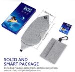 Mavogel Schlafmaske aus Baumwolle, aktualisiertes Design, lichtblockierende Augenmaske, weich und bequem, Schlafbrille für Herren und Frauen, für unterwegs, Schichtarbeit, inklusive Reisetasche – Bild 8