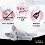 Biokat's Diamond Care Fresh mit Babypuder-Duft - Feine Katzenstreu mit Aktivkohle und Aloe Vera – Bild 4