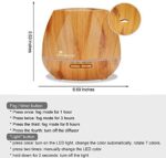 Diffuserlove Luftbefeuchter 550ML diffuser Aroma diffuser Trag usor Cool Mist Humidifier mit Fernbedienung,7 Farben LED und AUTO-Abschaltung Funktion,Perfekt für SPA, Massage, Yoga – Bild 5