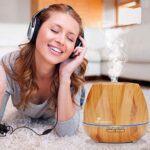 Diffuserlove Luftbefeuchter 550ML diffuser Aroma diffuser Trag usor Cool Mist Humidifier mit Fernbedienung,7 Farben LED und AUTO-Abschaltung Funktion,Perfekt für SPA, Massage, Yoga – Bild 4
