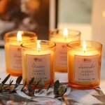 BODY, EARTH, LOVE Aromatherapie Kerzenset für Frauen, für Stress Relief und Home Decoration 4 * 100g Aromatherapie Travel Tin Weihnachtskerzen, Frauen Geburtstag Geschenk – Bild 2
