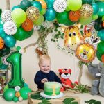 Dschungel Geburtstag Dekoration, AcnA Geburtstagsdeko Jungen,Kindergeburtstag deko Safari Happy Birthday Dekoration – Bild 5