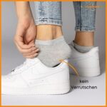10 | 20 | 30 Paar Sneaker Socken Herren Damen Schwarz Weiss Grau Baumwolle – Bild 3