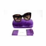 Gucci Unisex, Erwachsene GG0327S 002 52 Sonnenbrille, Dunkel Havana, 52 – Bild 4