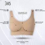 UnsichtBra Bustier Damen BH ohne Buegel | Bügelloser Soft Bra | Schlaf Still Sport Büstier – Bild 2